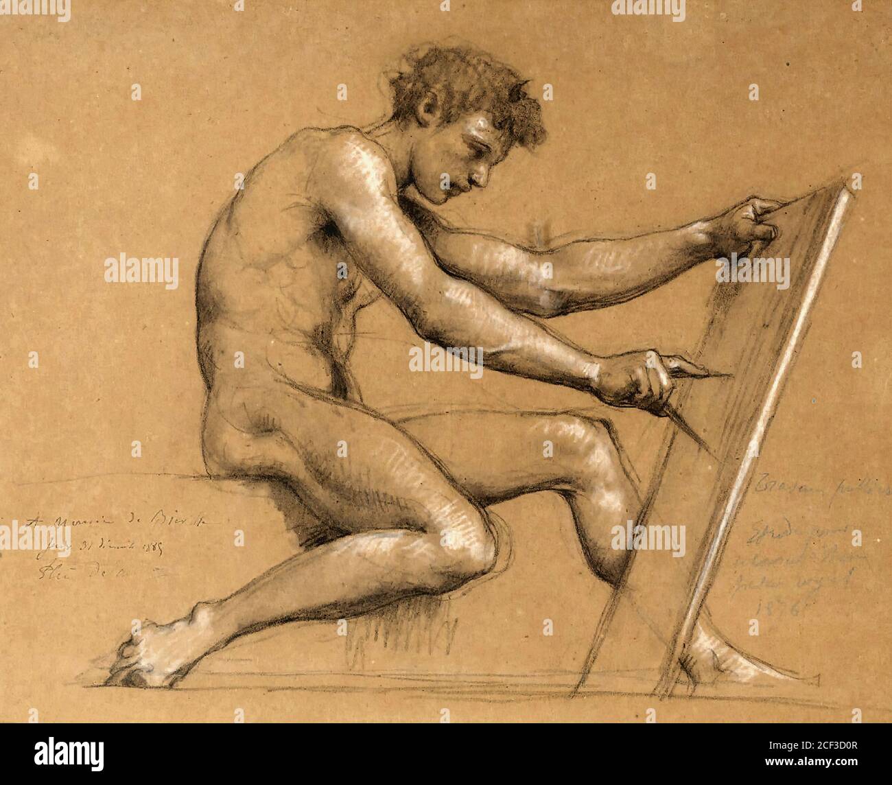 Delaunay Jules Elie - L 'architecture - Ecole française - 19e siècle Banque D'Images