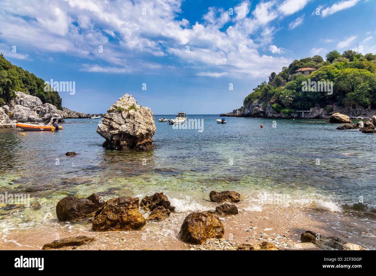Plage de Damouchari pittoresque Pelion en Grèce Banque D'Images