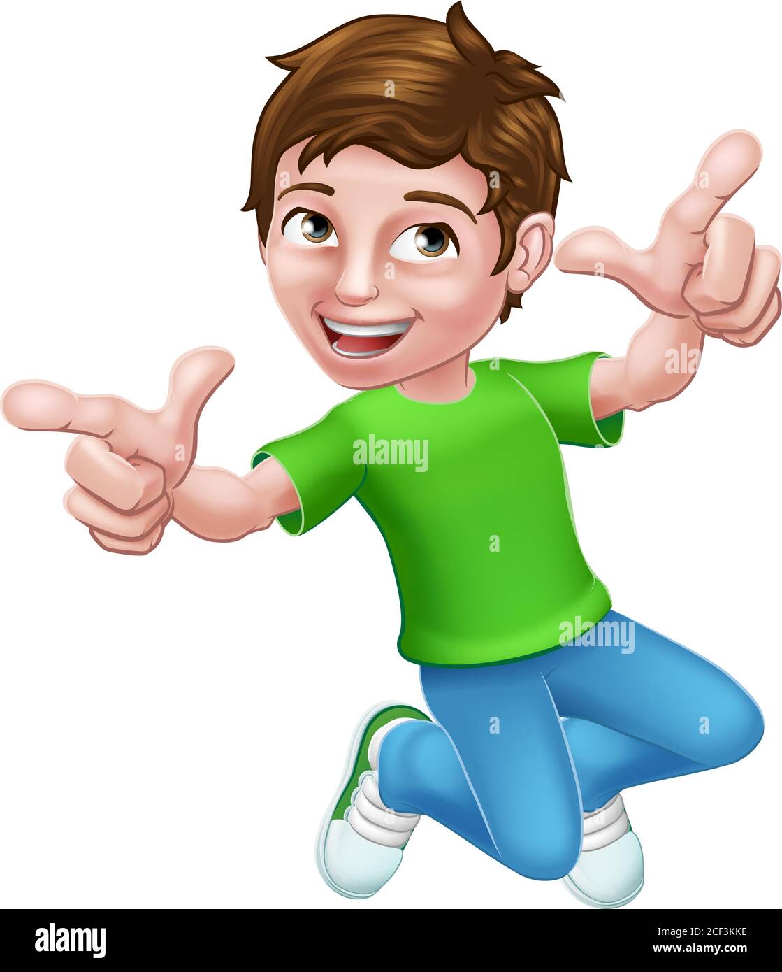 Joyeux Personnage De Dessin Anime Pour Enfant Image Vectorielle Stock Alamy