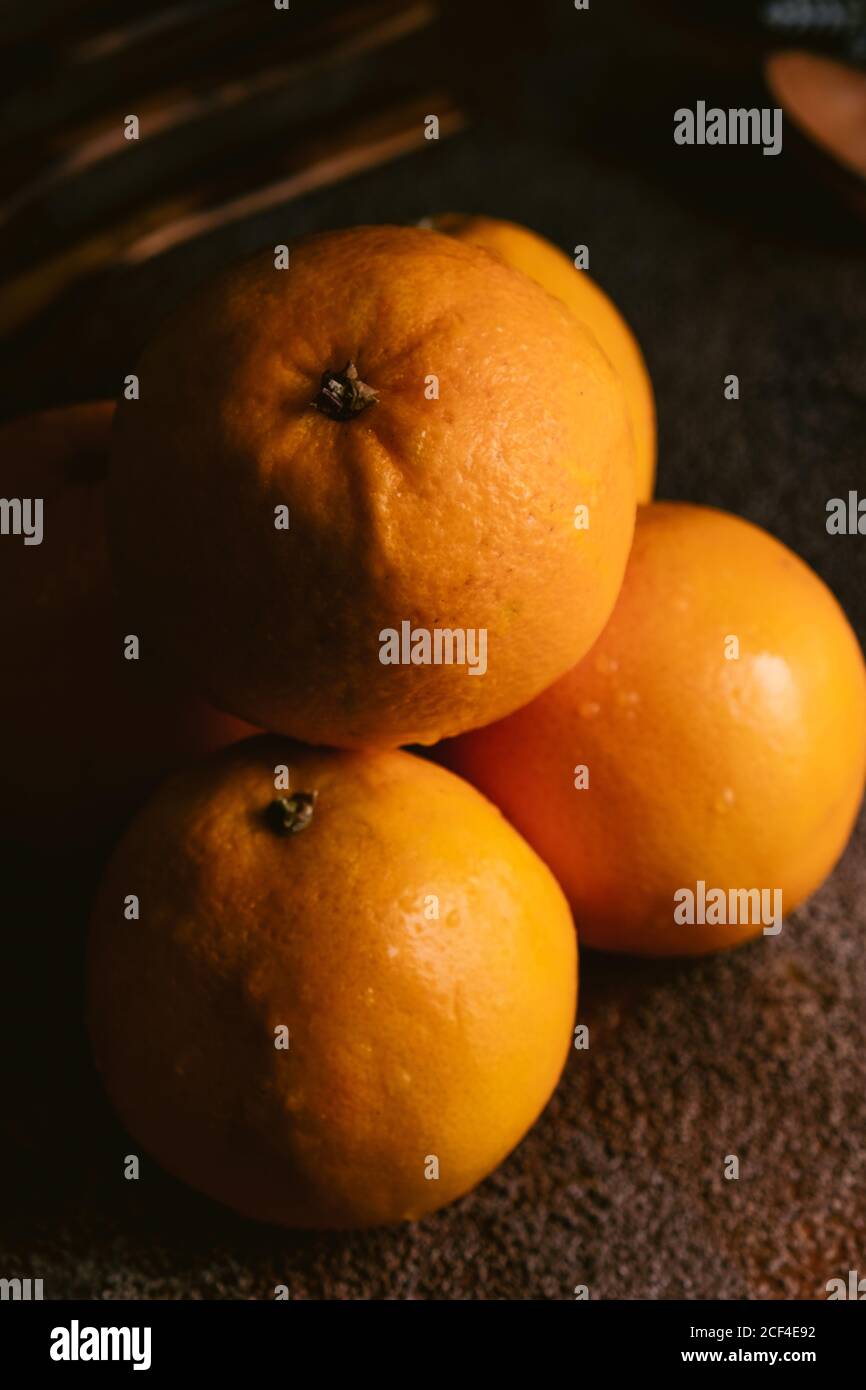 Oranges mûres douces Banque D'Images