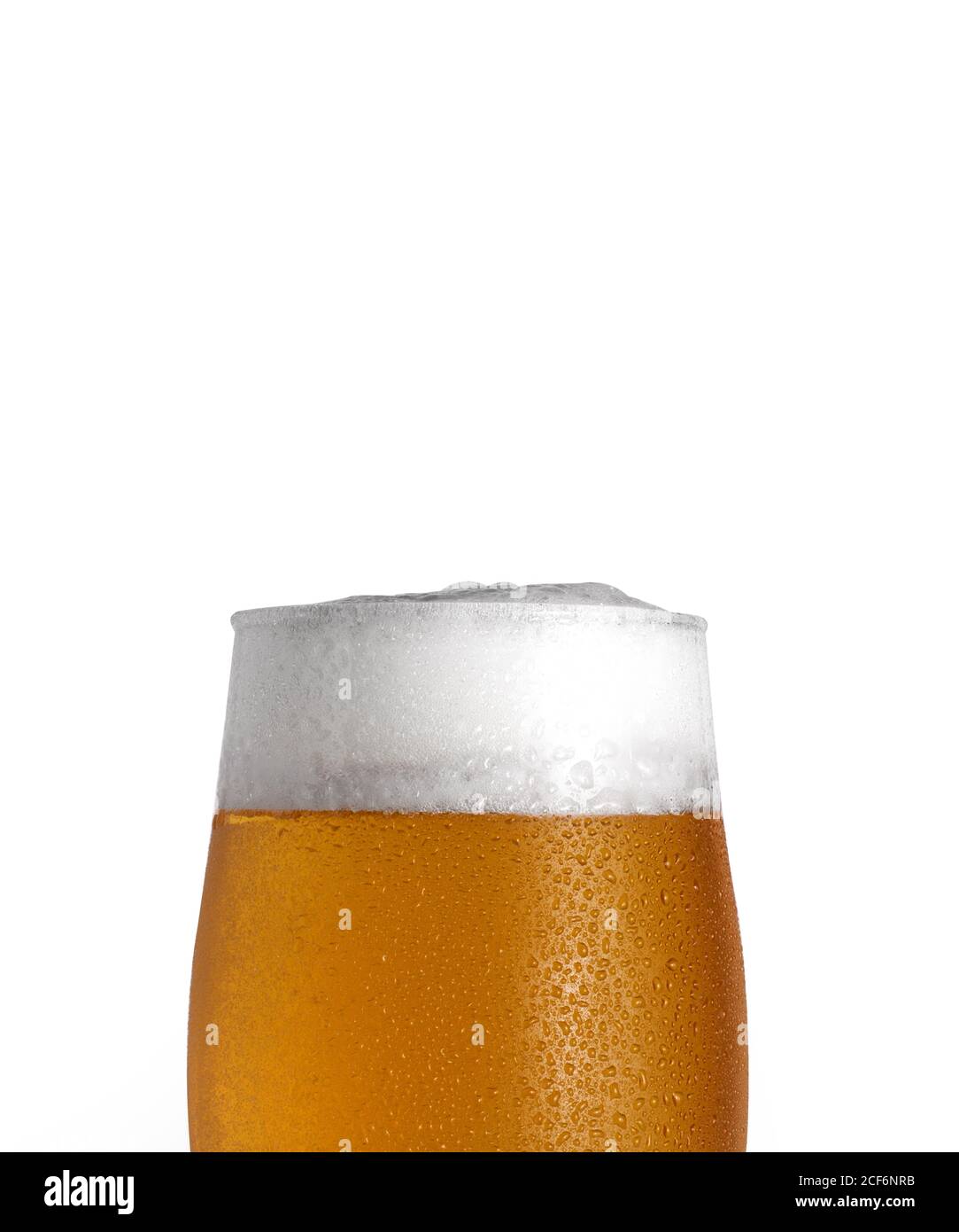 Verre de bière légère savoureuse Banque D'Images