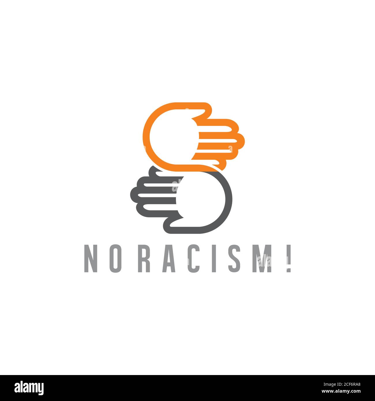 lettre s aucun symbole de racisme logo vecteur Illustration de Vecteur
