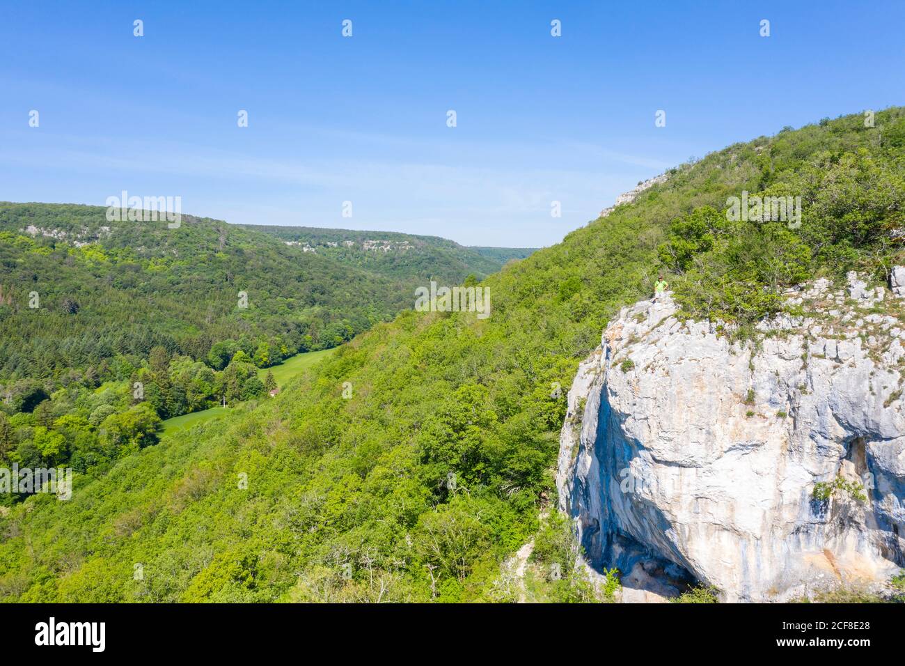 France, Côte d’Or, Réserve naturelle régionale de Val Suzon, Messigny et Vantoux, Foret Domaniale de Val Suzon (vue aérienne) // France, Côte d’Or (21), rés Banque D'Images France, Côte d’Or, Réserve naturelle régionale de Val Suzon, Messigny et Vantoux, Foret Domaniale de Val Suzon (vue aérienne) // France, Côte d’Or (21), rés Banque D'Images