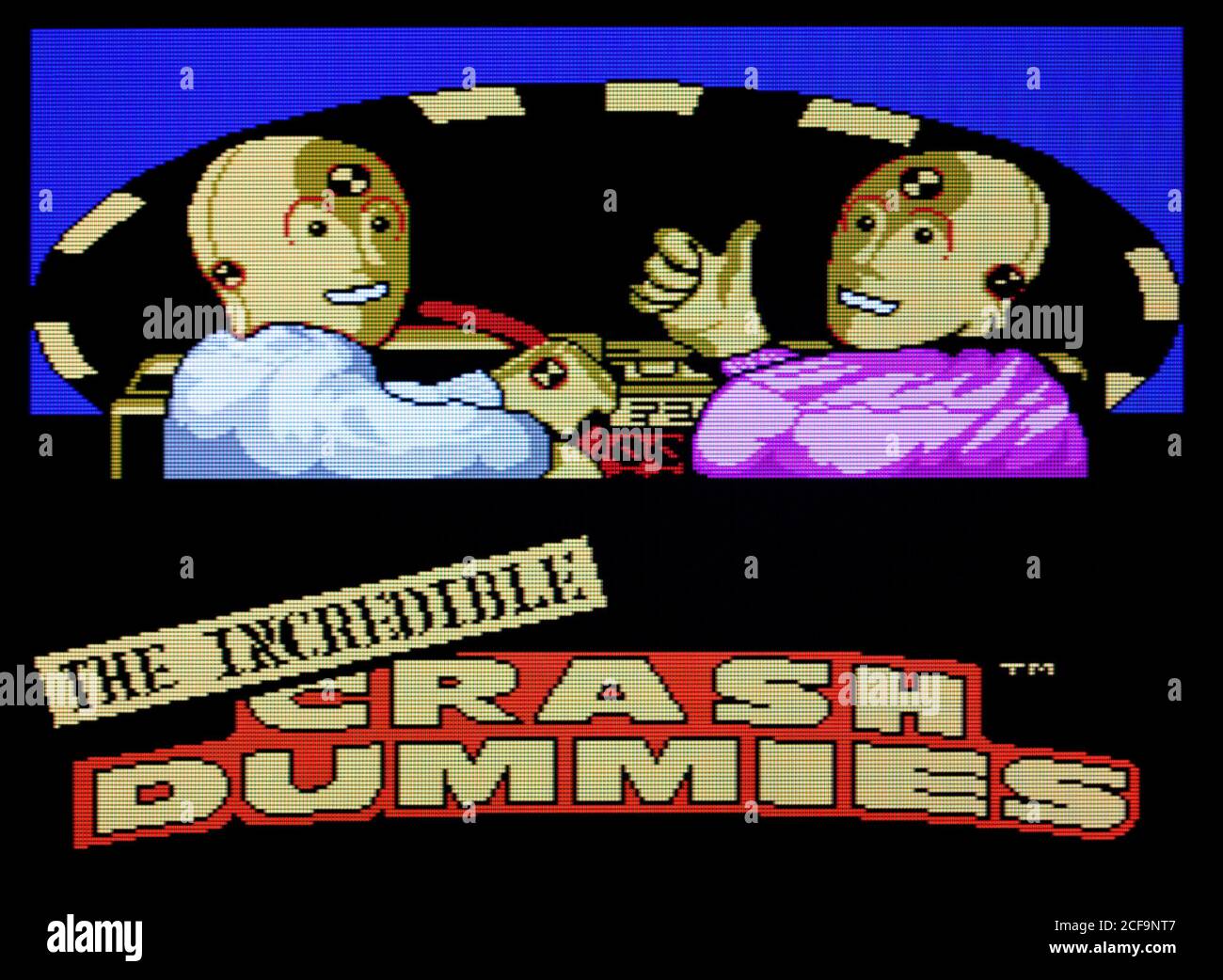 Incroyable Crash Dummies - Nintendo Entertainment System - NES Videogame - usage éditorial seulement Banque D'Images