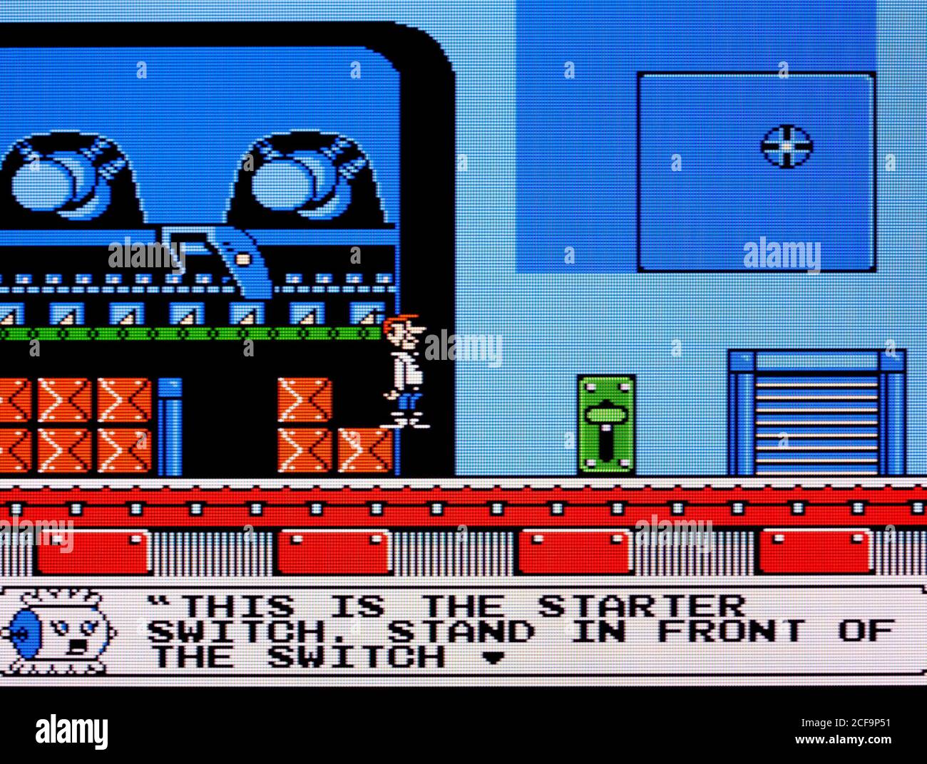 The Jetsons Cogswell's Caper - Nintendo Entertainment System - NES Jeu vidéo - usage éditorial uniquement Banque D'Images