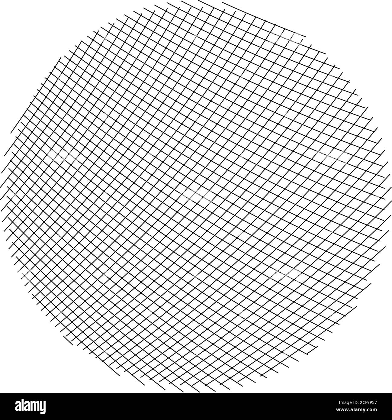 Cercle de fines lignes noires. Élément à rayures. Motif abstrait vectoriel Illustration de Vecteur