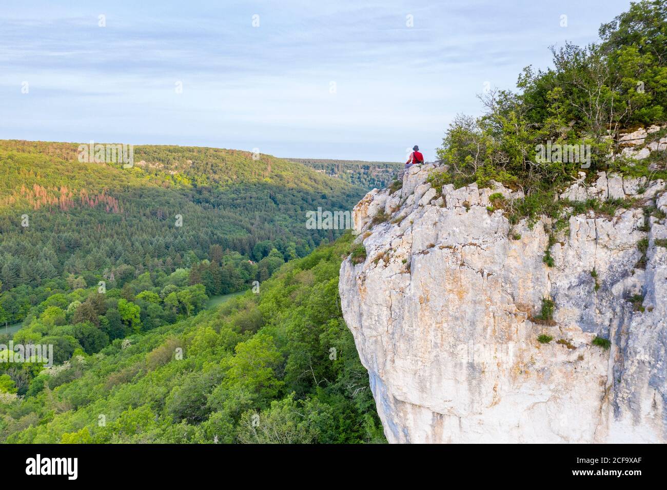 France, Côte d’Or, Réserve naturelle régionale de Val Suzon, Messigny et Vantoux, Foret Domaniale de Val Suzon (vue aérienne) // France, Côte d’Or (21), rés Banque D'Images France, Côte d’Or, Réserve naturelle régionale de Val Suzon, Messigny et Vantoux, Foret Domaniale de Val Suzon (vue aérienne) // France, Côte d’Or (21), rés Banque D'Images