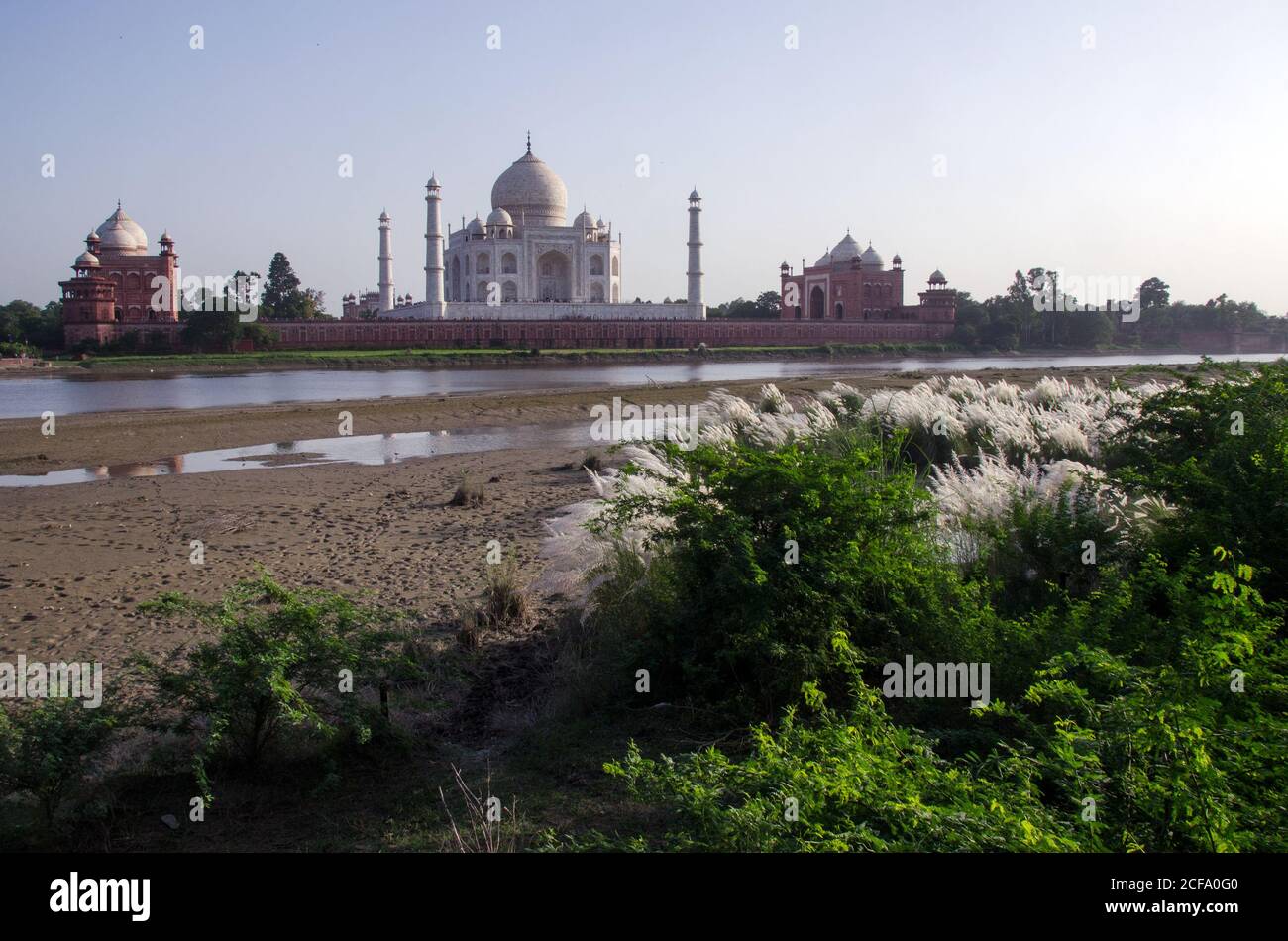 agra taj mahal célèbre destination touristique Banque D'Images