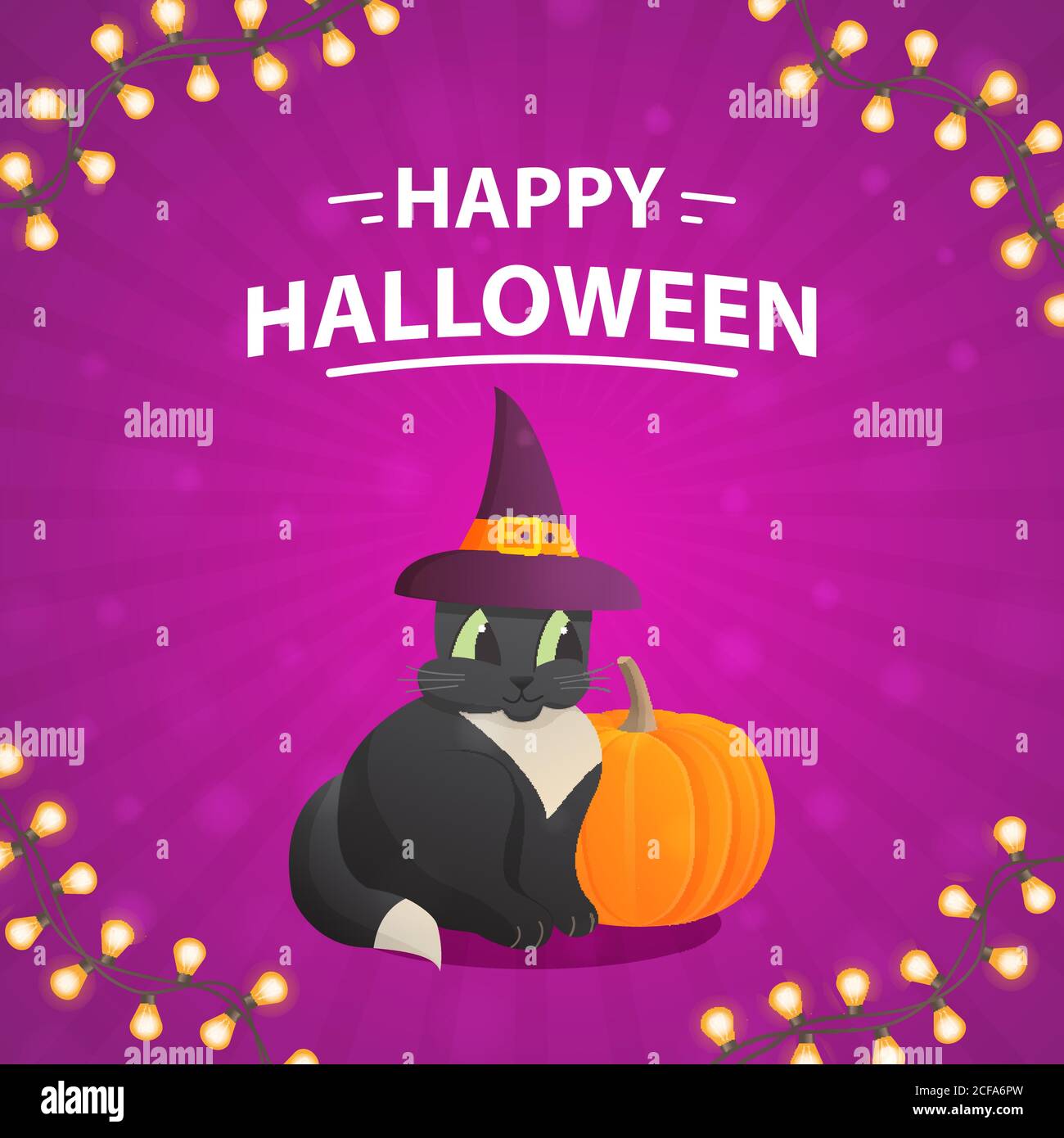 Bannière des fêtes d'Halloween. Illustration vectorielle réaliste. Illustration de Vecteur