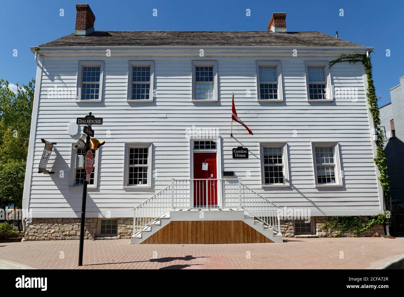 Amherstburg Ontario Canada Gordon House construite en 1798. Banque D'Images