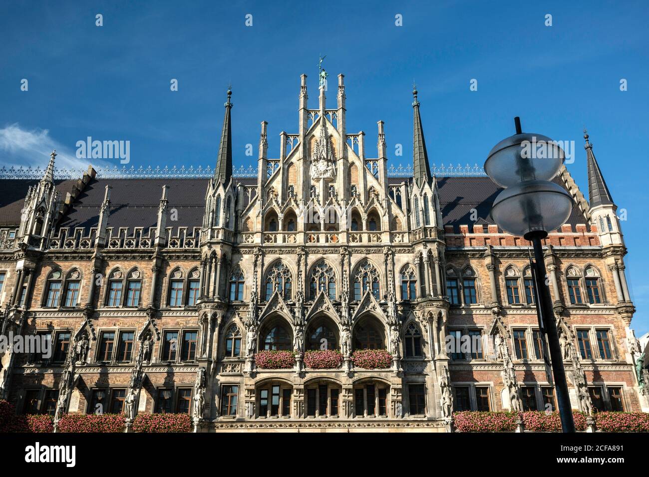 Nouvel hôtel de ville, Marienplatz, Munich, Allemagne Banque D'Images