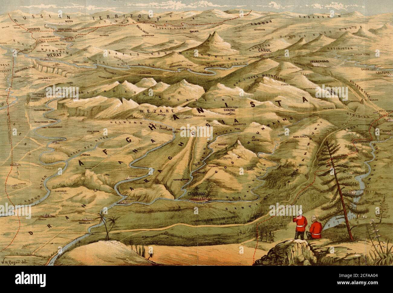 L'Afghanistan et les approches de l'Inde Banque D'Images