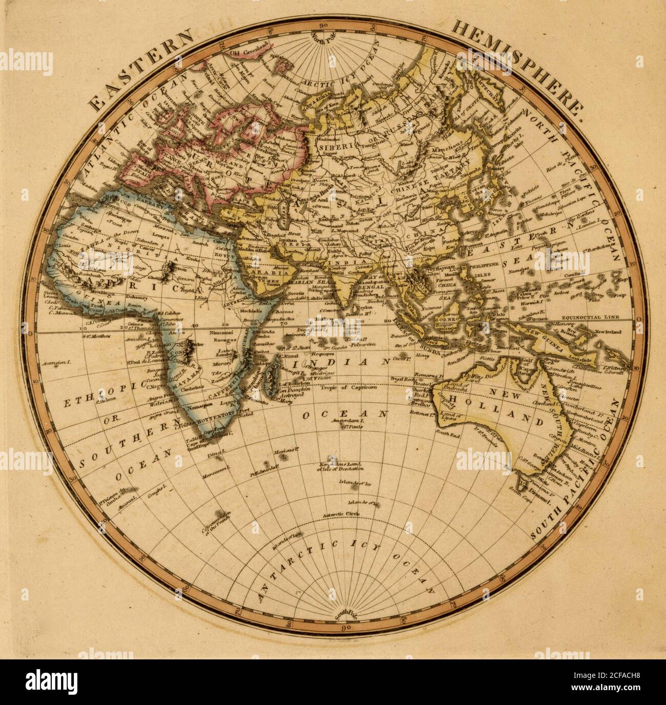 Hémisphère oriental Banque D'Images