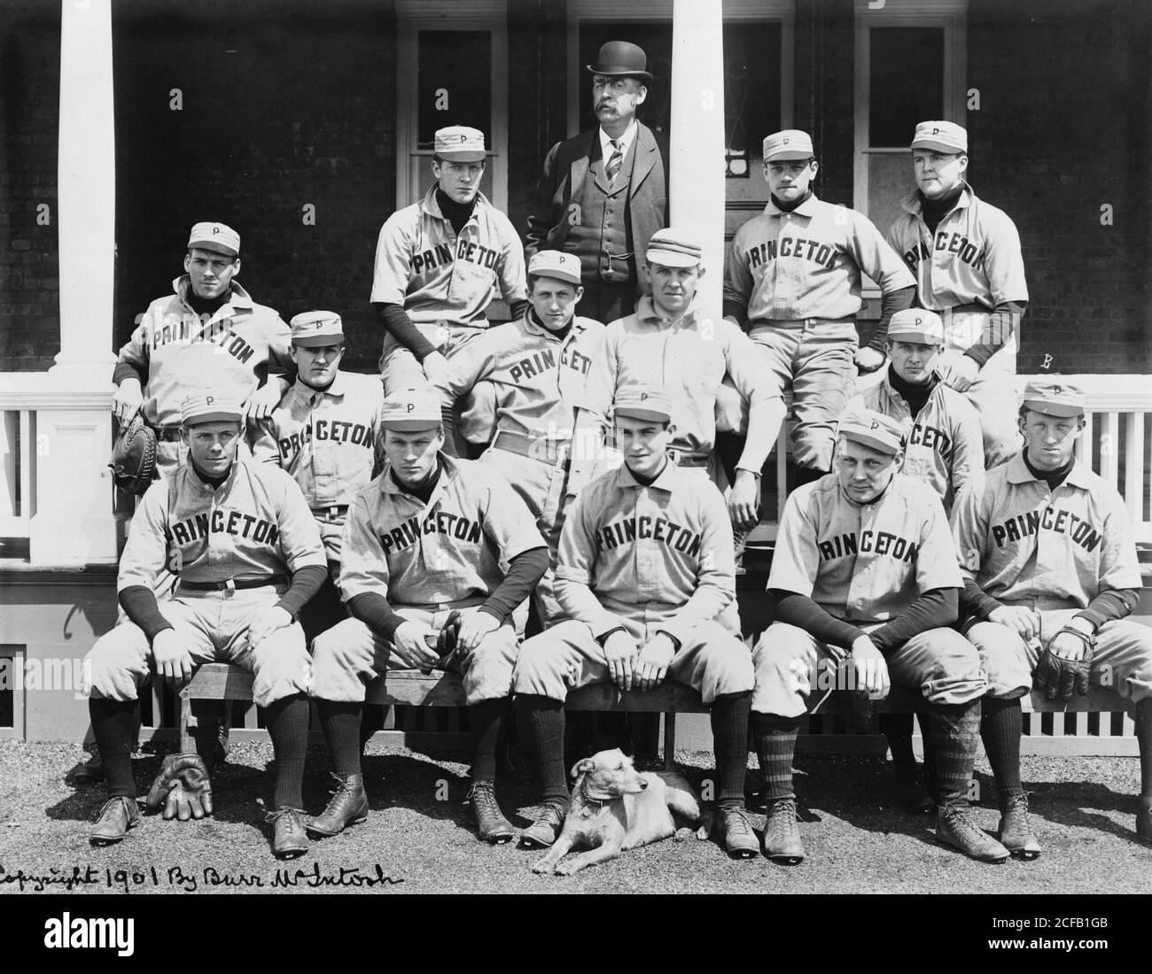 L'équipe de baseball de Princeton Banque D'Images