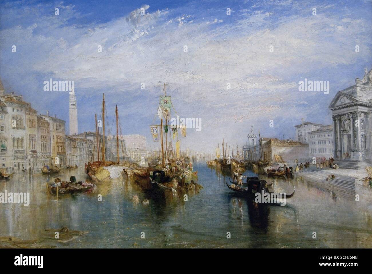 Venise, du porche de Madonna della Salute, ca. 1835 Banque D'Images