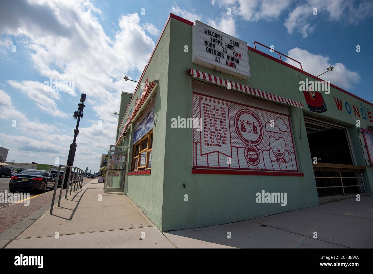 Asbury Park, New Jersey, États-Unis. 04e septembre 2020. Vue globale sur le Wonder Bar à Asbury Park, New Jersey. Crédit obligatoire : Kostas Lymperopoulos/CSM/Alay Live News Banque D'Images