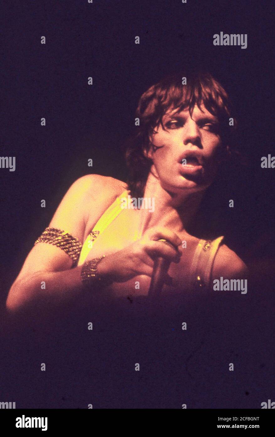 The Rolling Stones en concert au Wembley Empire Pool, Londres 8th Septembre 1973 Banque D'Images