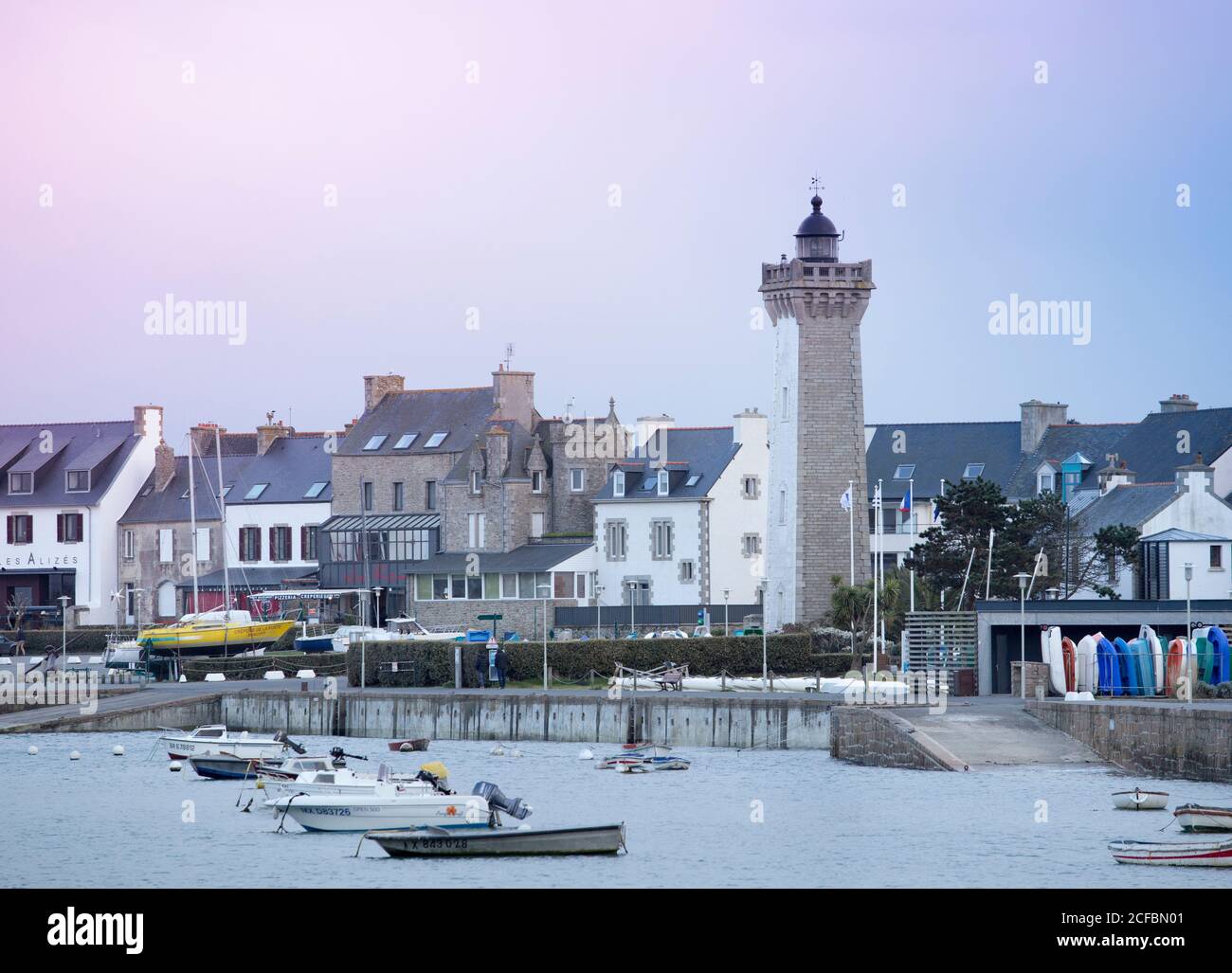 Port de Roscoff, Bretagne France, France Banque D'Images
