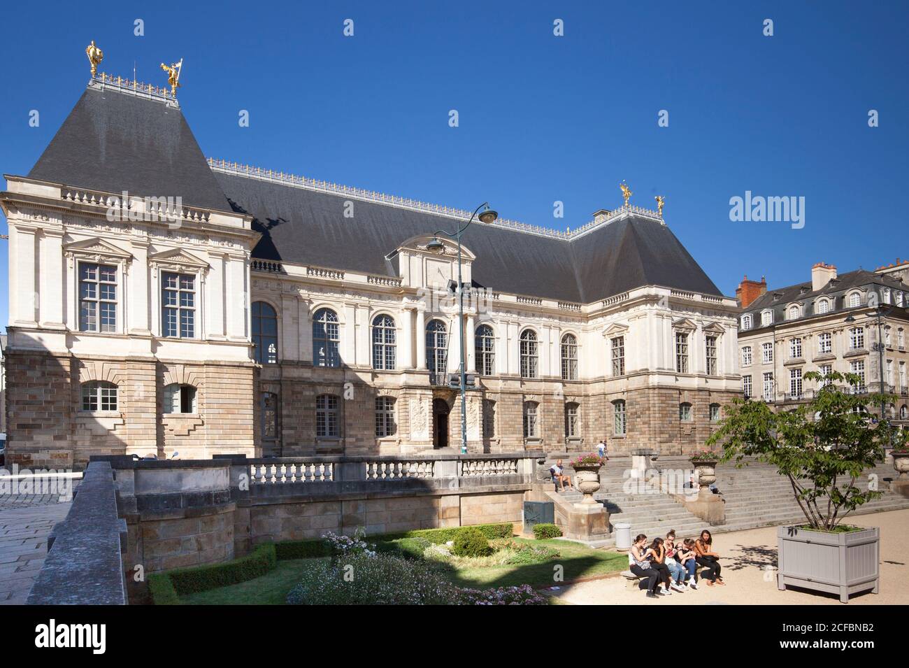 Parlement, Palais de Justice, Rennes France, France Banque D'Images