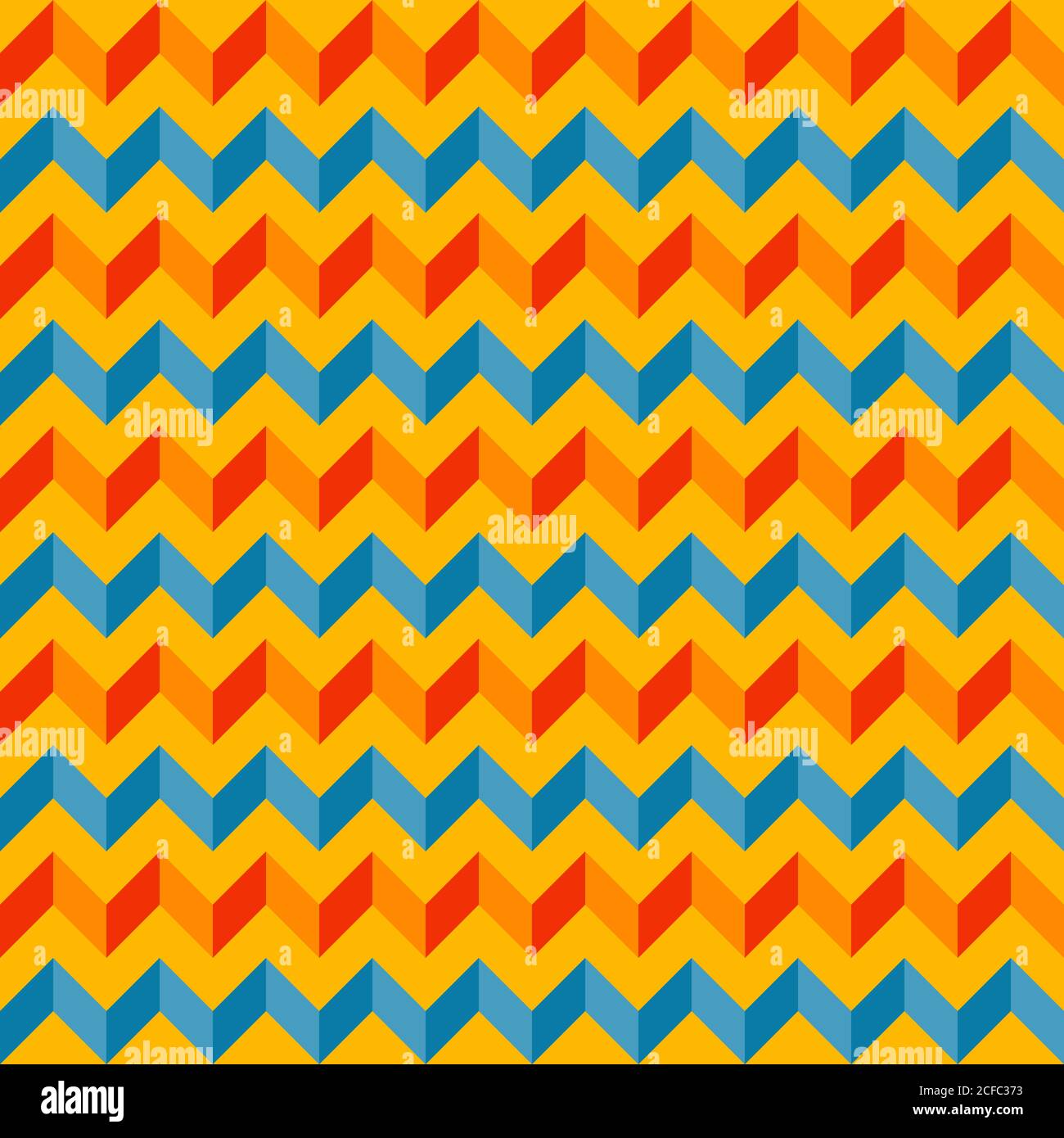Motif géométrique abstrait à chevron. Nuances de couleurs aléatoires. Arrière-plan vectoriel transparent. Cinq couleurs seulement - facile à redéfinir. Illustration de Vecteur