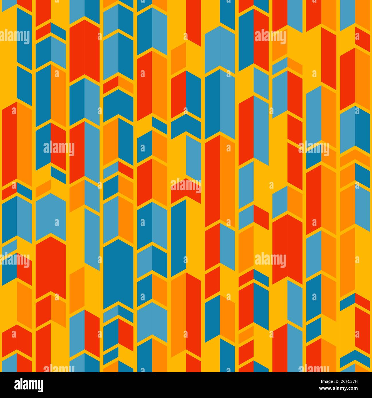 Motif géométrique abstrait à chevron. Nuances de couleurs aléatoires. Arrière-plan vectoriel transparent. Cinq couleurs seulement - facile à redéfinir. Illustration de Vecteur