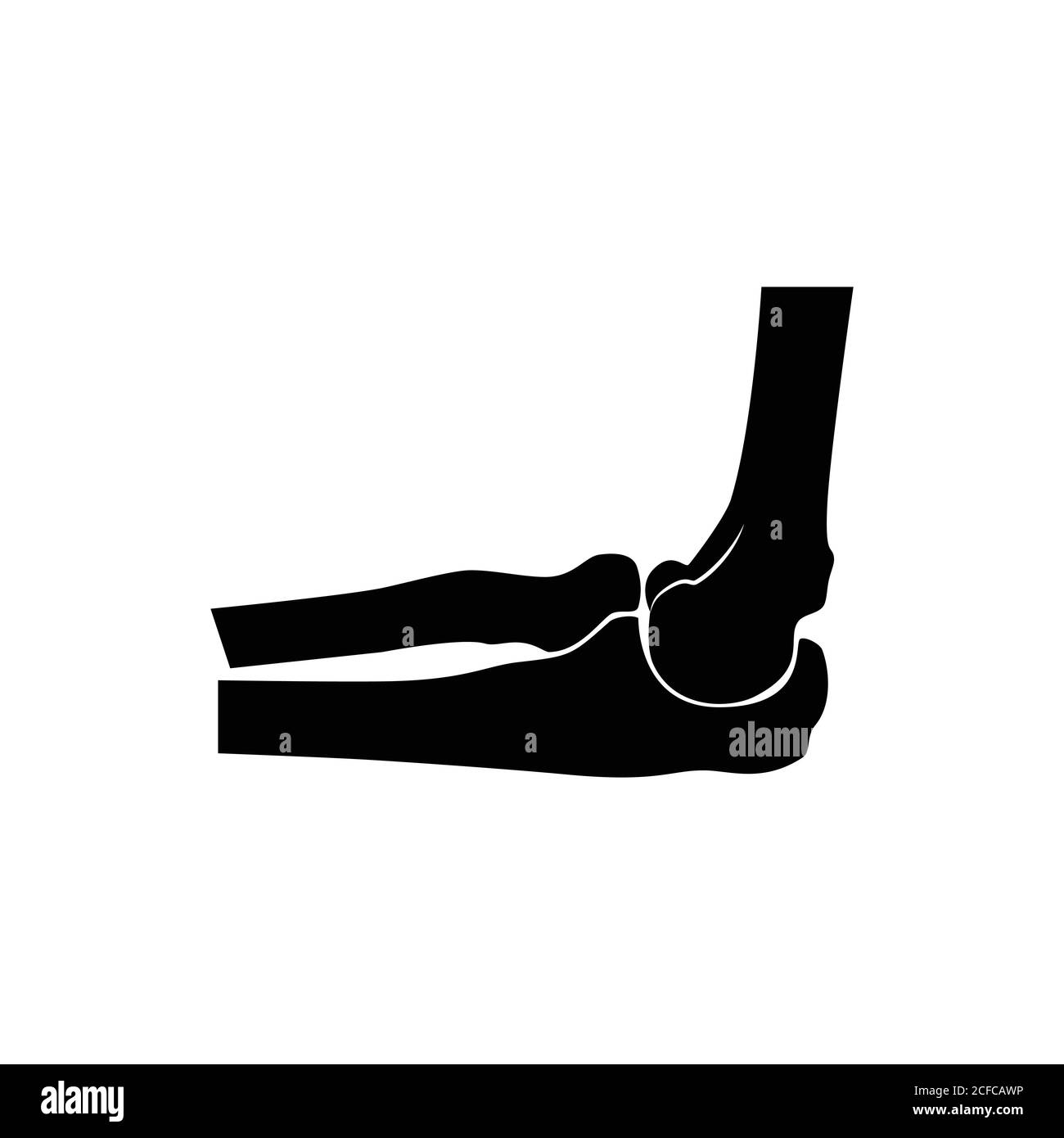 Icône OS de l'articulation du coude, illustration vectorielle Illustration de Vecteur
