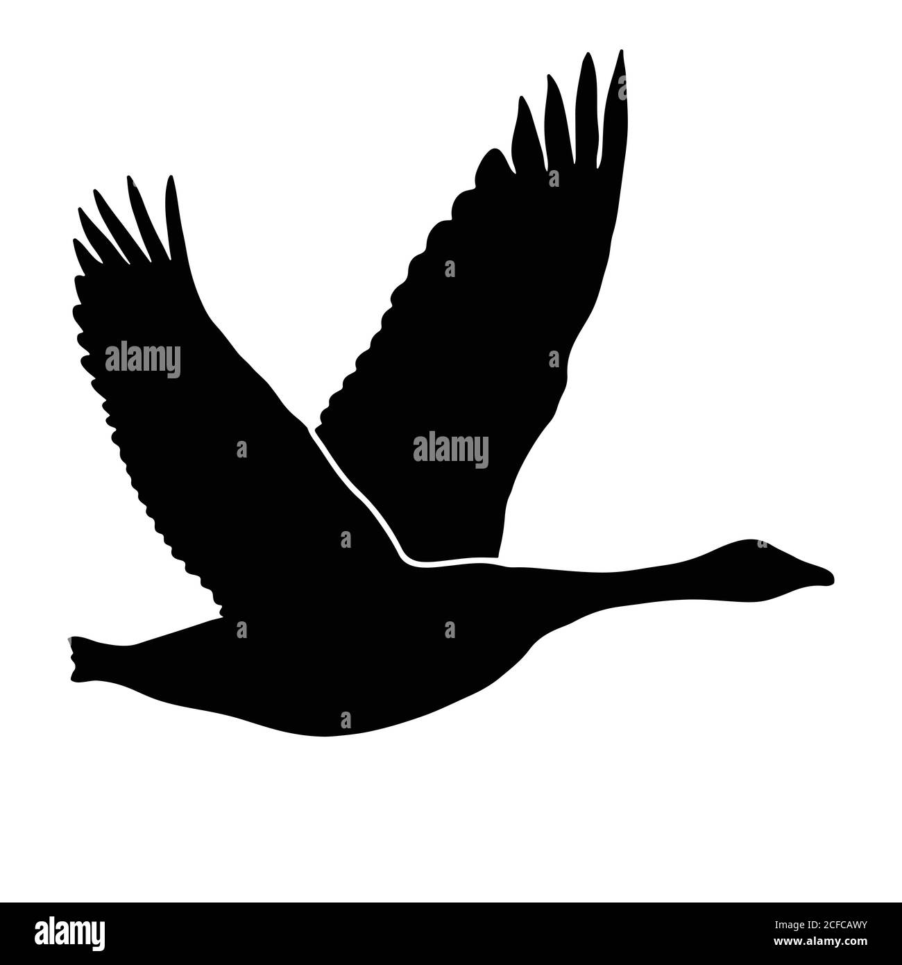 Icône canard en vol, illustration vectorielle Illustration de Vecteur