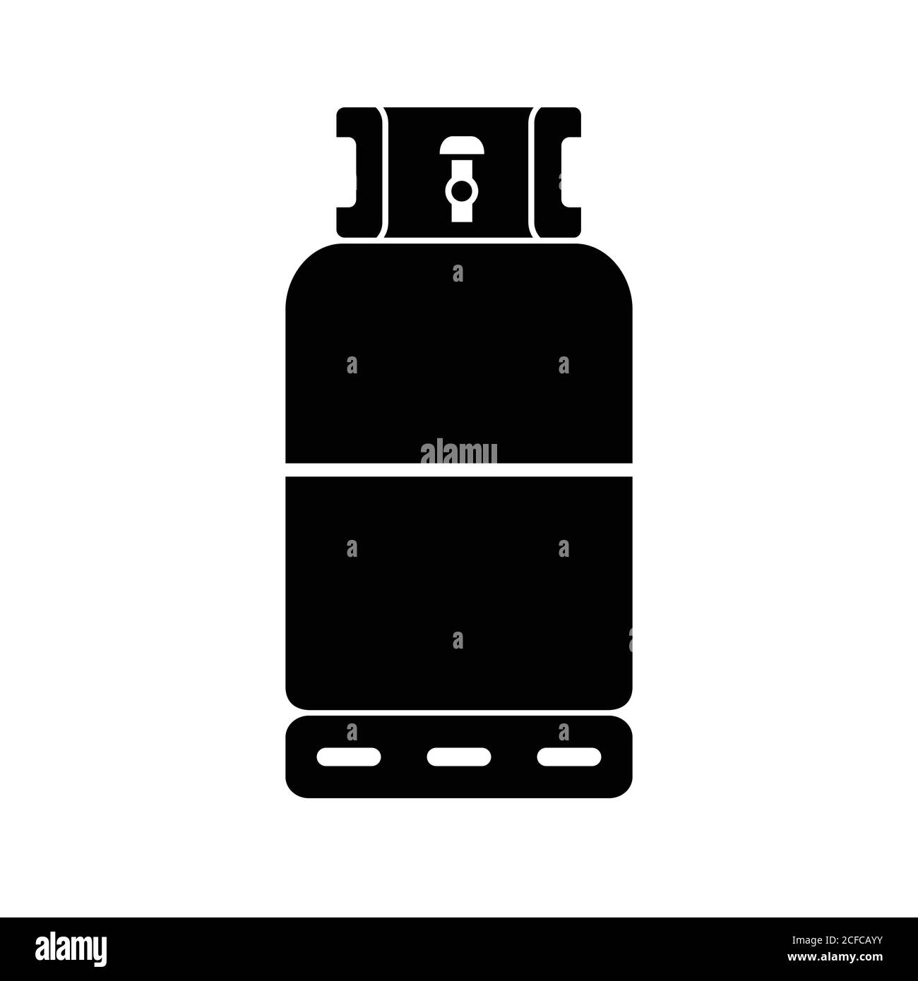 Icône de bouteille de propane, illustration vectorielle Illustration de Vecteur