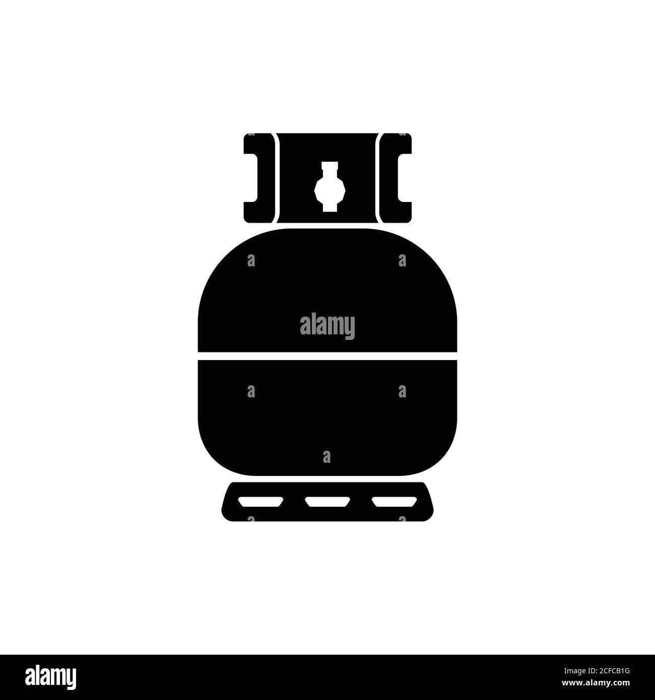 Icône de bouteille de propane, illustration vectorielle Illustration de Vecteur