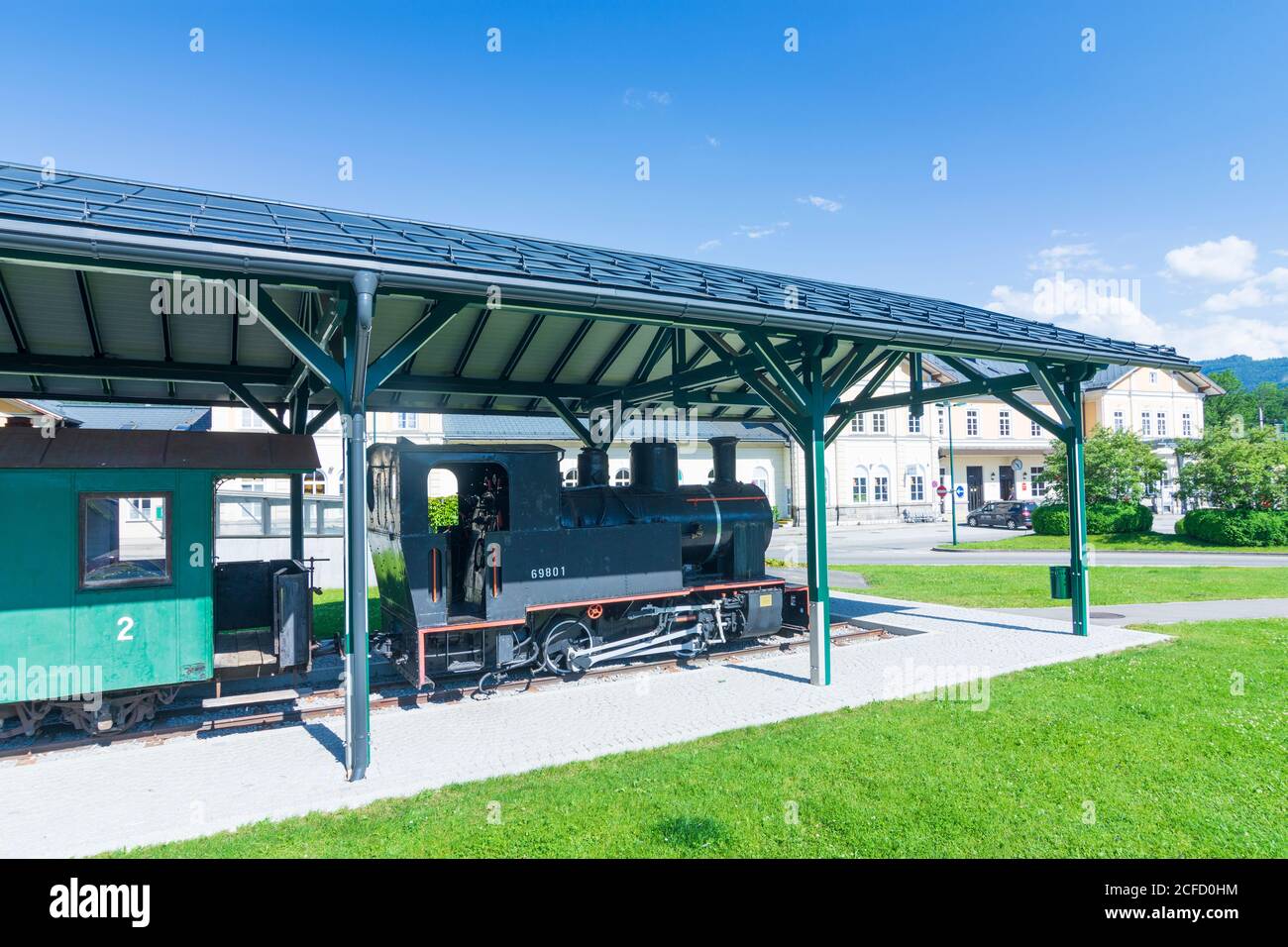 Bad Ischl, train musée de Salzkammergut chemin de fer local à Salzkammergut, haute-Autriche, Autriche Banque D'Images