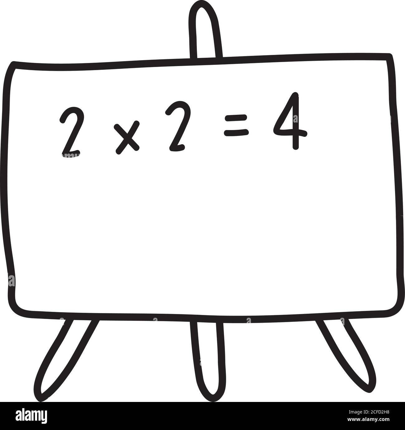 tableau scolaire style ligne icône vecteur illustration design Illustration de Vecteur