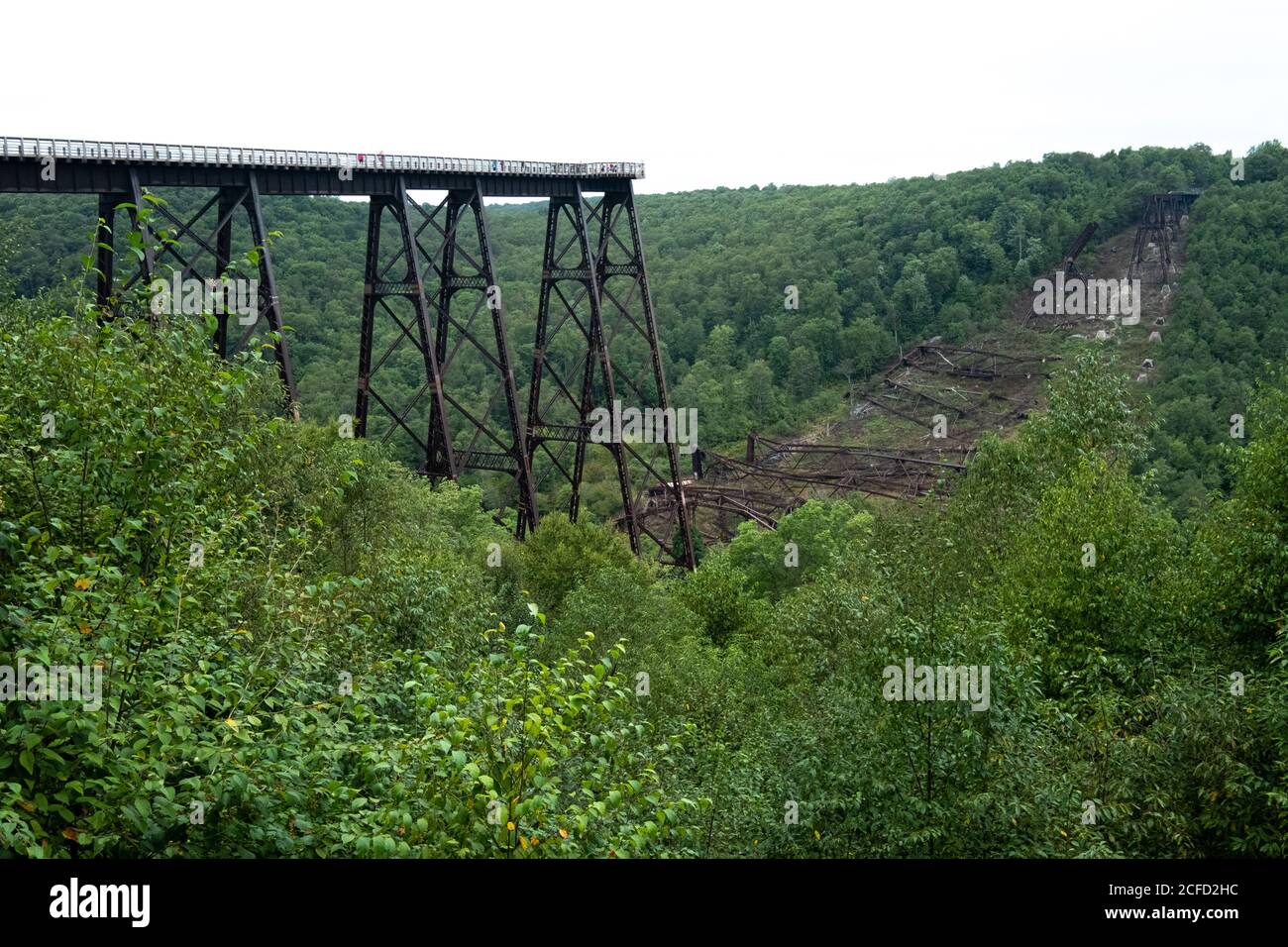 Kinzua Bridge State Park, comté de McKean, Pennsylvanie, États-Unis Banque D'Images
