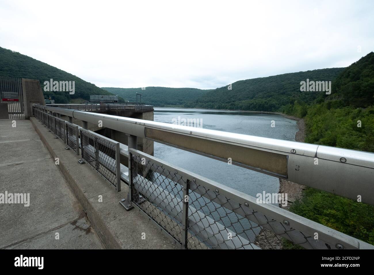 Centrale électrique du barrage de Kinzua, comté de Warren, forêt nationale d'Allegheny, Pennsylvanie, États-Unis Banque D'Images