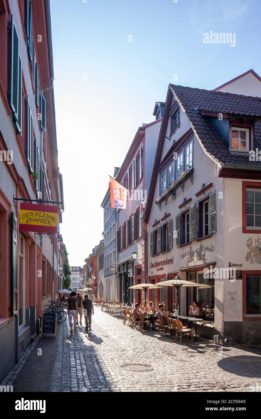 Untere Steingasse dans la vieille ville, Heidelberg, Bade-Wurtemberg, Allemagne, Europe Banque D'Images