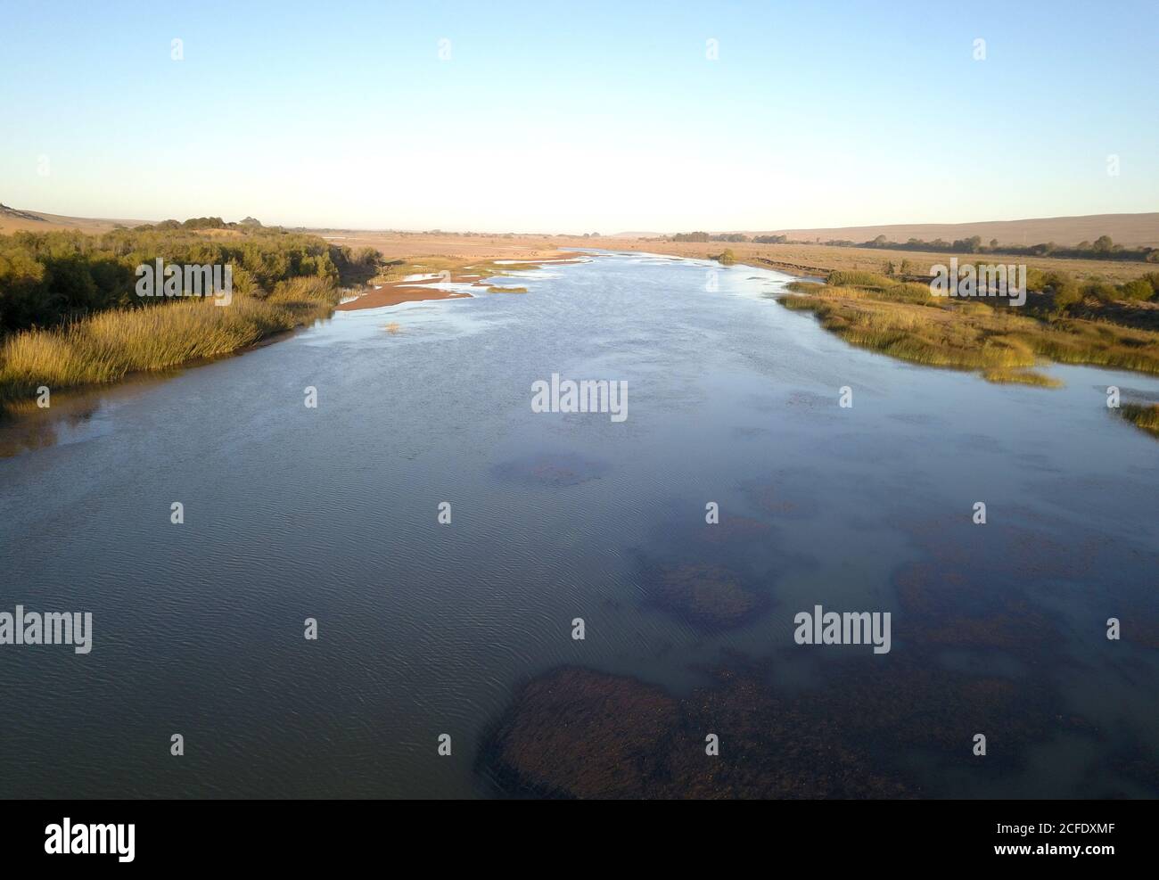 Survoler la rivière orange, entre l'Afrique du Sud et la Namibie Banque D'Images