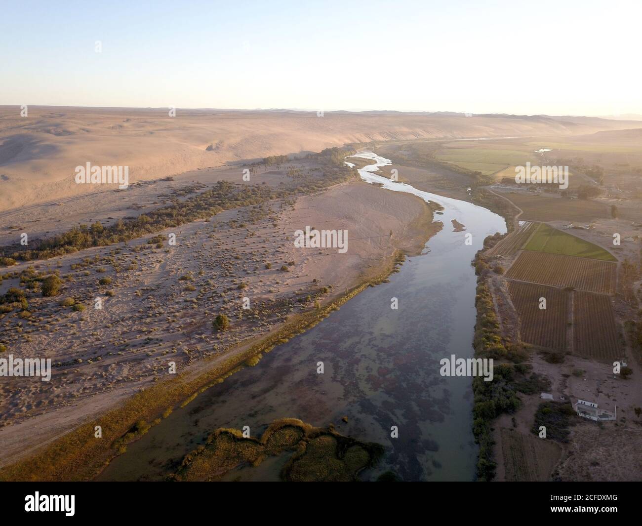 Survoler la rivière orange, entre l'Afrique du Sud et la Namibie Banque D'Images