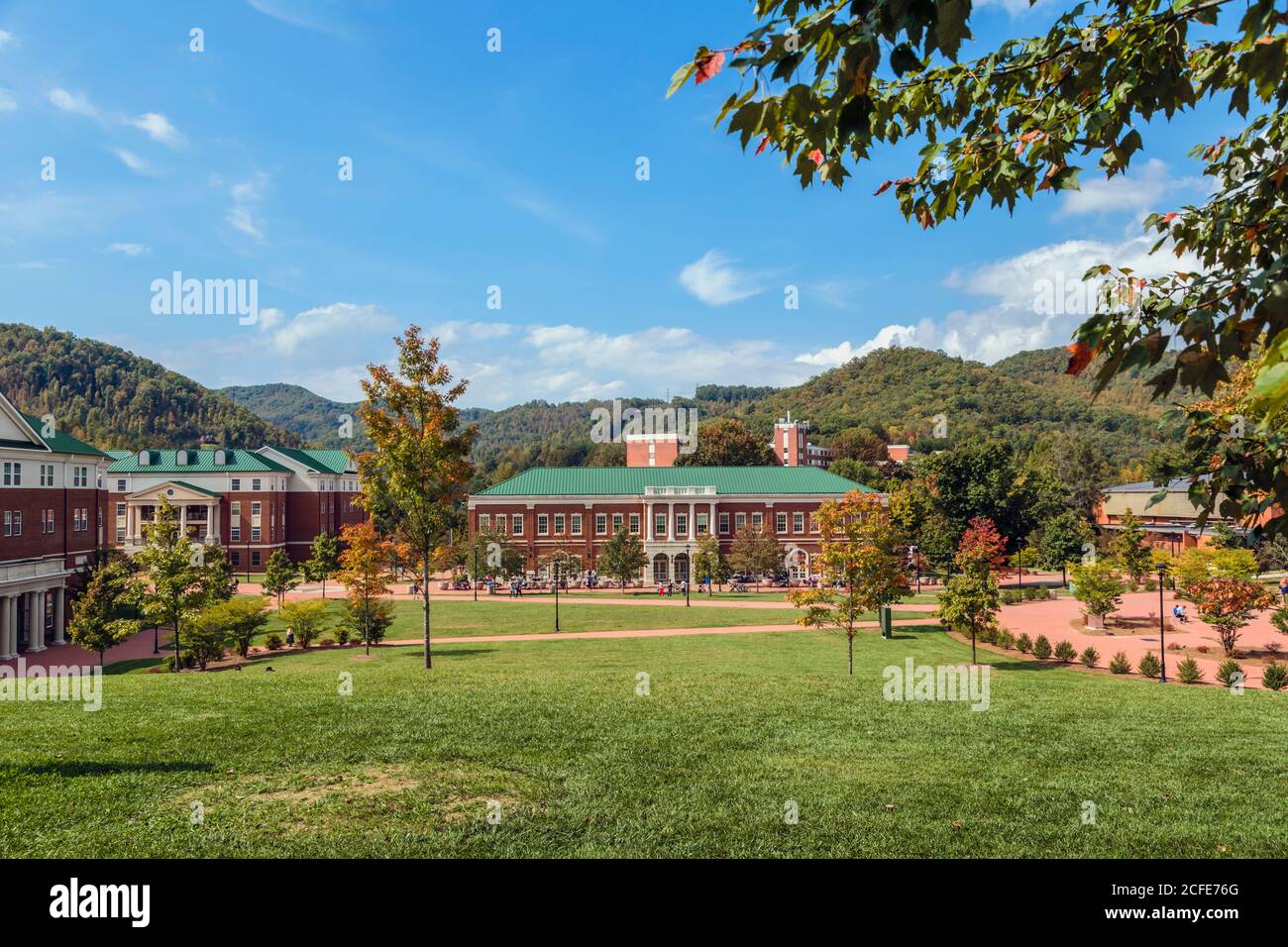 Cullowhee, Jackson Comté (Caroline du Nord, États-Unis d'Amérique. Western Carolina University Campus. Banque D'Images