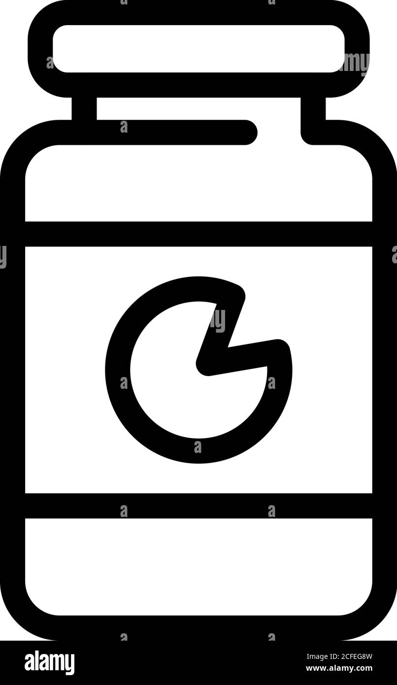 Icône de boîte de fromage, style de contour Illustration de Vecteur