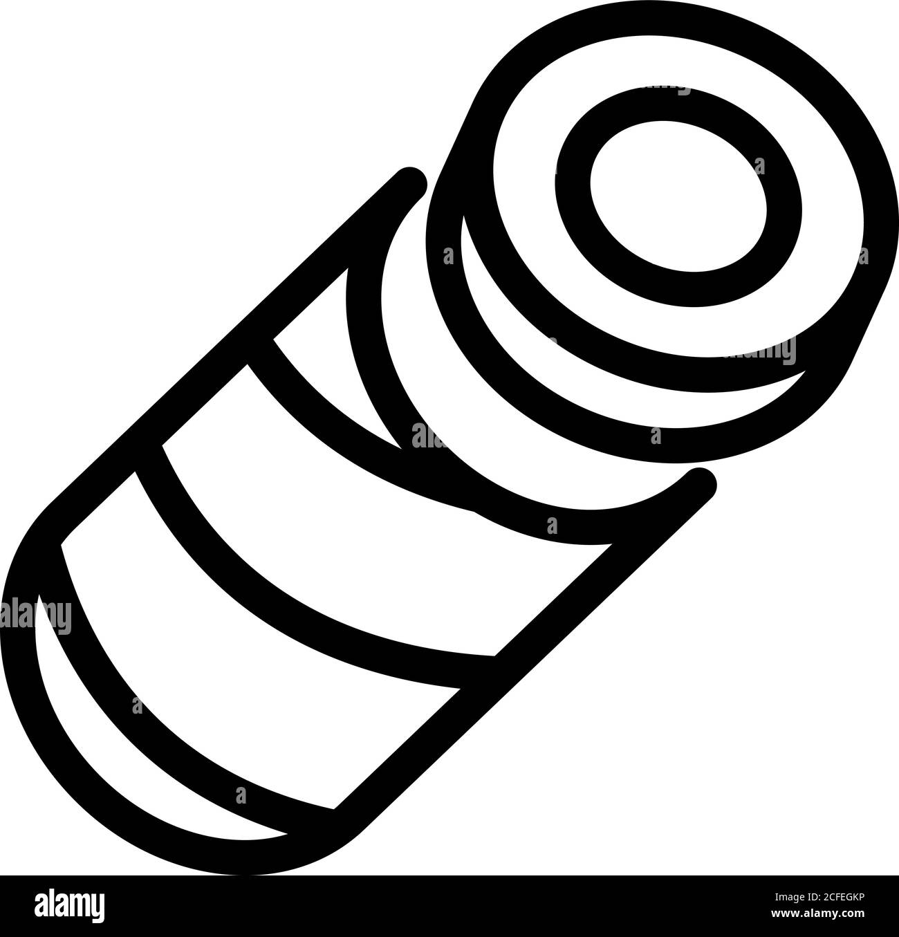 Icône fromage de ferme, style de contour Illustration de Vecteur
