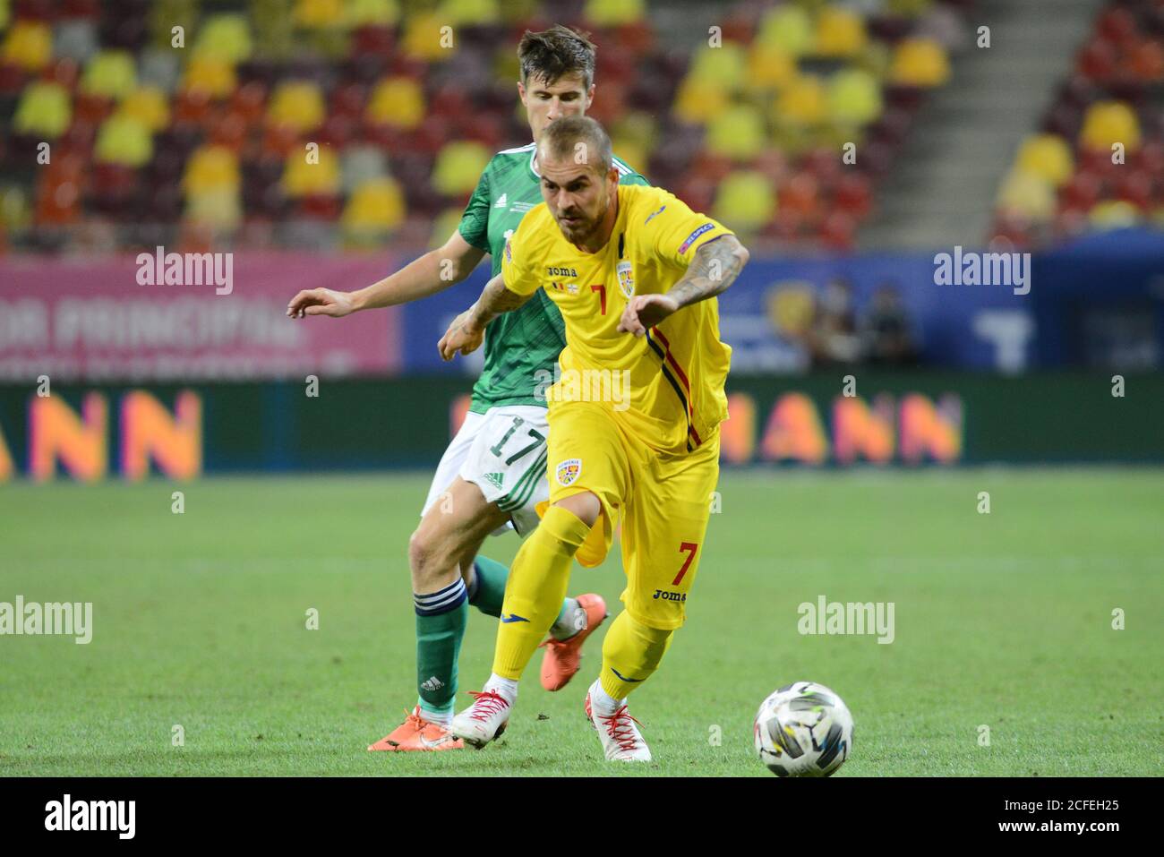 Roumanie contre Irlande du Nord , Bucarest 04.09.2021 , Ligue des Nations de l'UEFA 2021 Banque D'Images