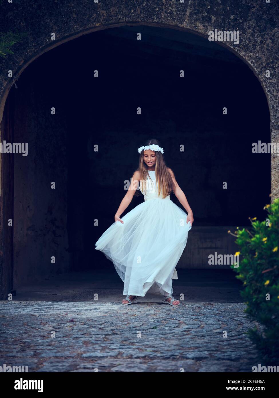 sous robe blanche longue