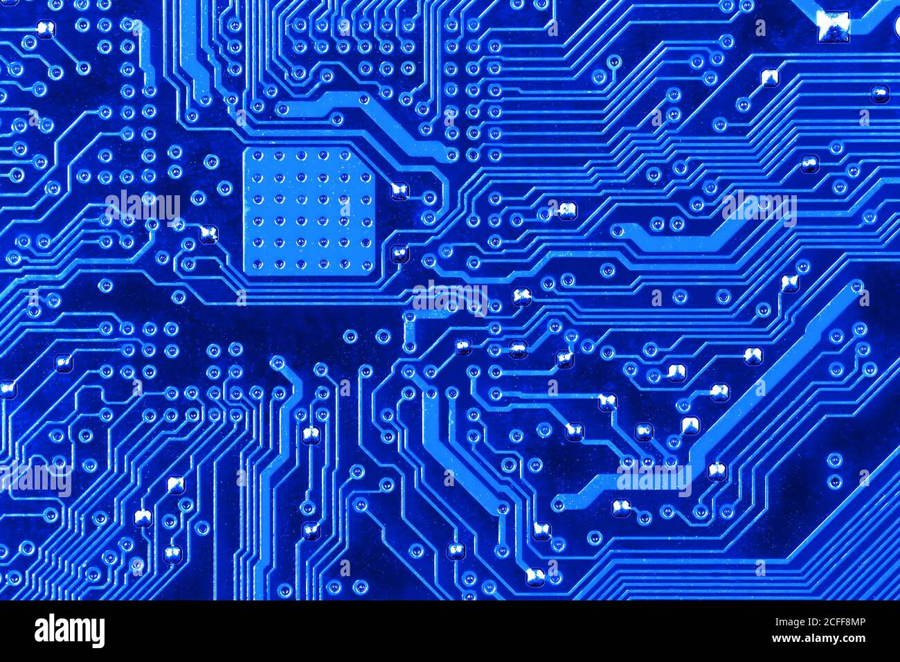 Platine électronique close up. Banque D'Images