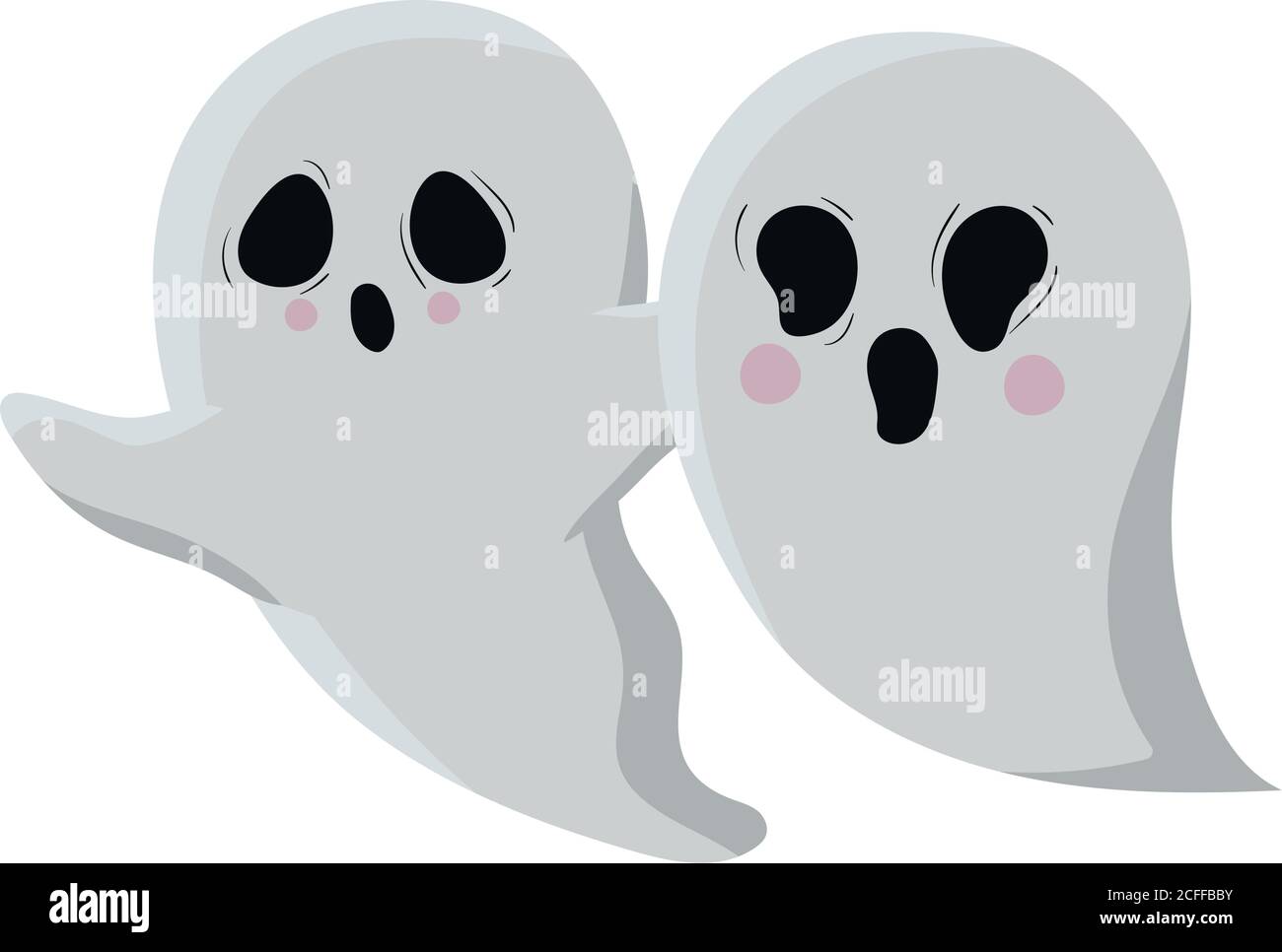 Halloween Ghosts dessins vectoriels Illustration de Vecteur