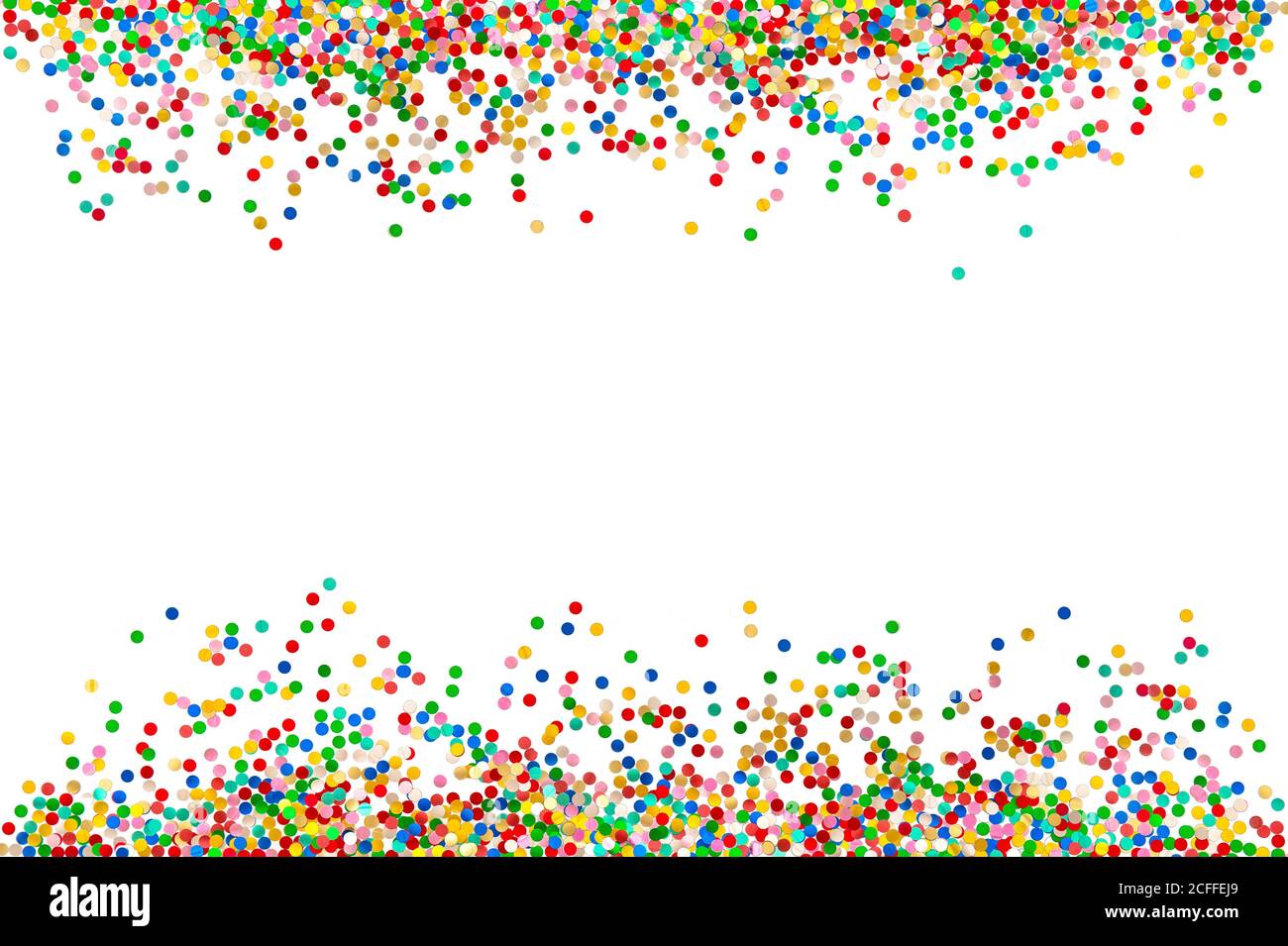 Fond confetti. Fête des fêtes décoration colorée bannière Banque D'Images