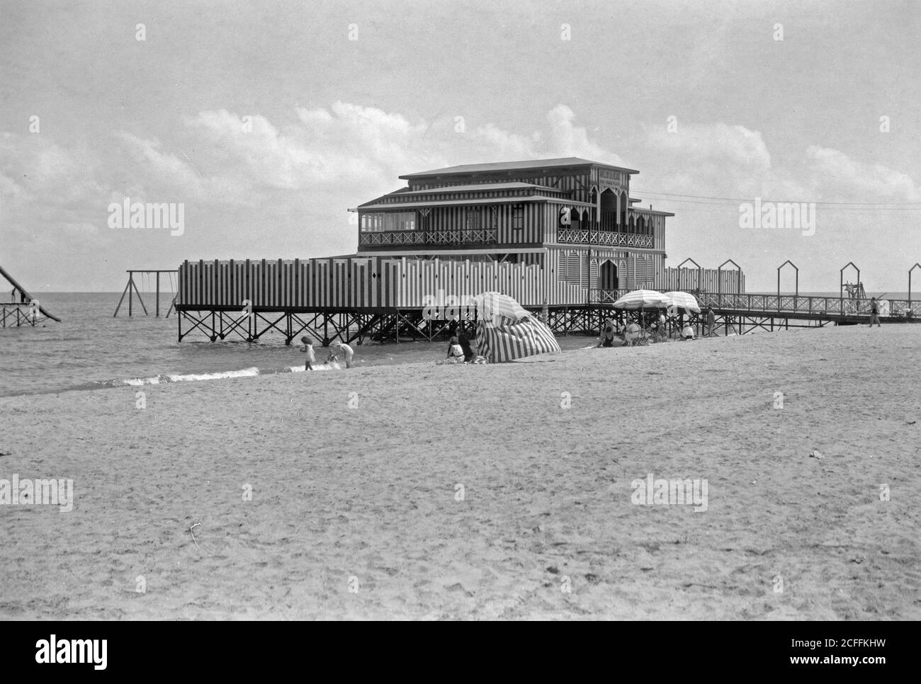 Égypte. Port dit. Grande salle de bains maison ca. 1934-1939 Banque D'Images