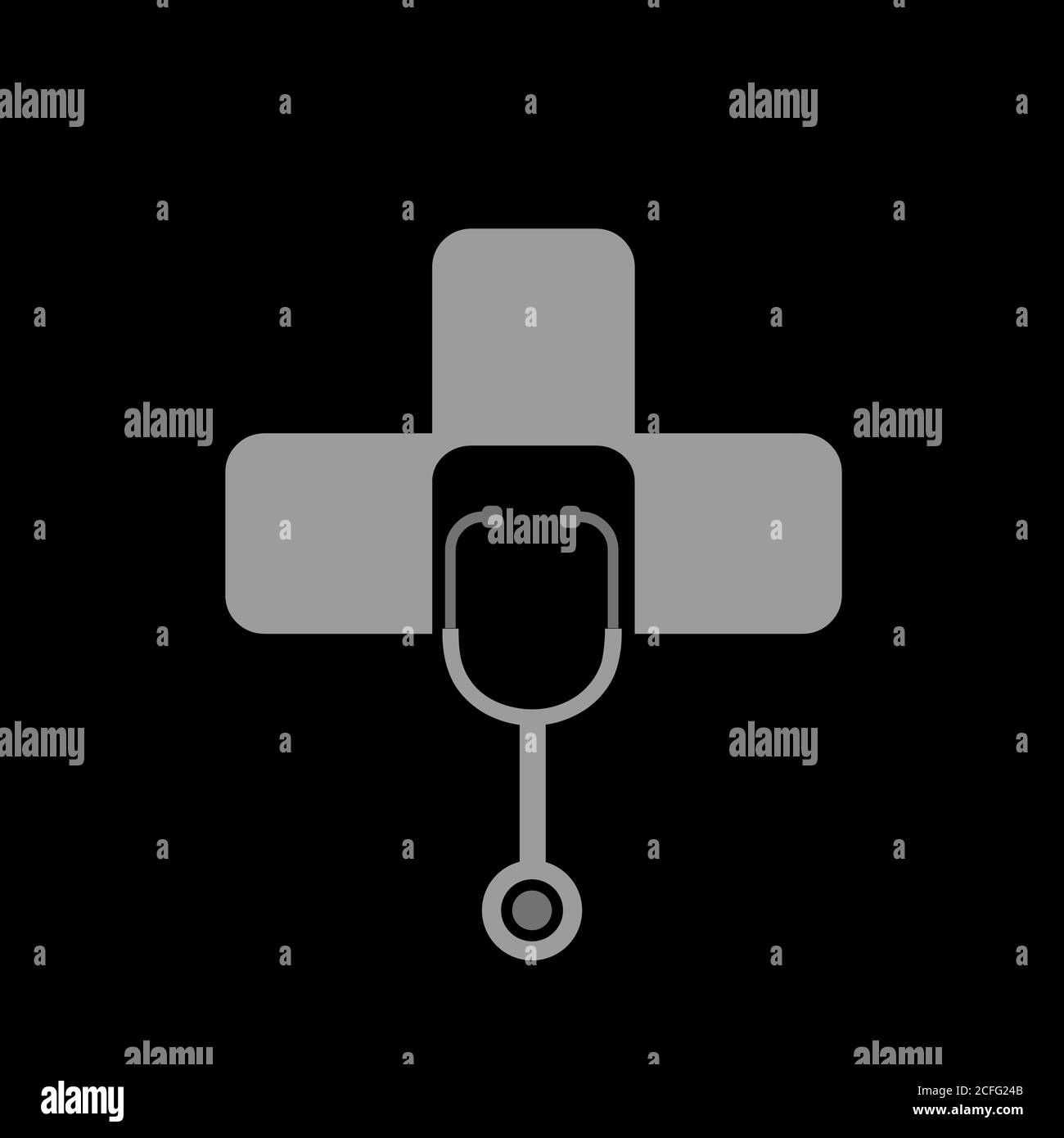 Logo vecteur d'illustration médecin plus pour les symboles de la pharmacie et de la clinique médicale et médicale. Illustration de Vecteur