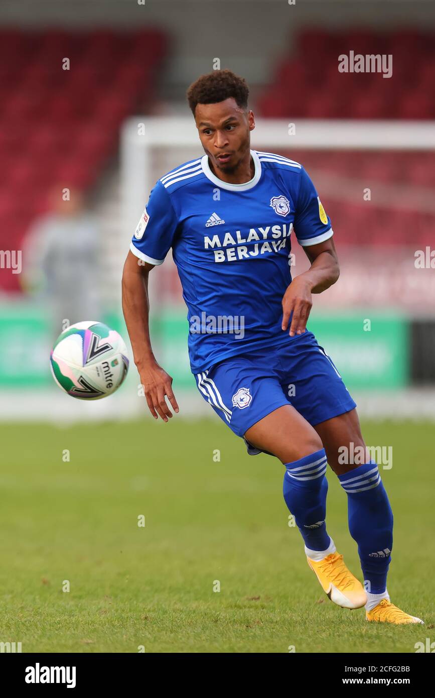 Northampton, Royaume-Uni. 5 septembre 2020. 5 septembre 2020 ; PTS Academy Stadium, Northampton, East Midlands, Angleterre ; English football League Cup, Carabao Cup, Northampton Town versus Cardiff City ; Josh Murphy de Cardiff City Credit: Action plus Sports Images/Alay Live News Banque D'Images