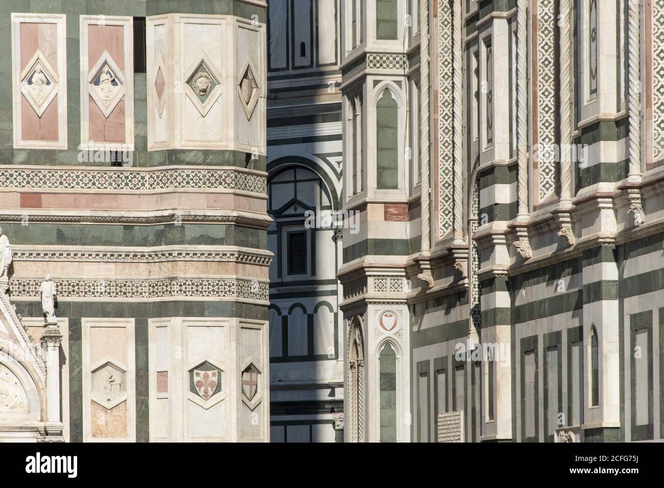 Le clocher de Santa Maria del Fiore de Giotto Banque D'Images