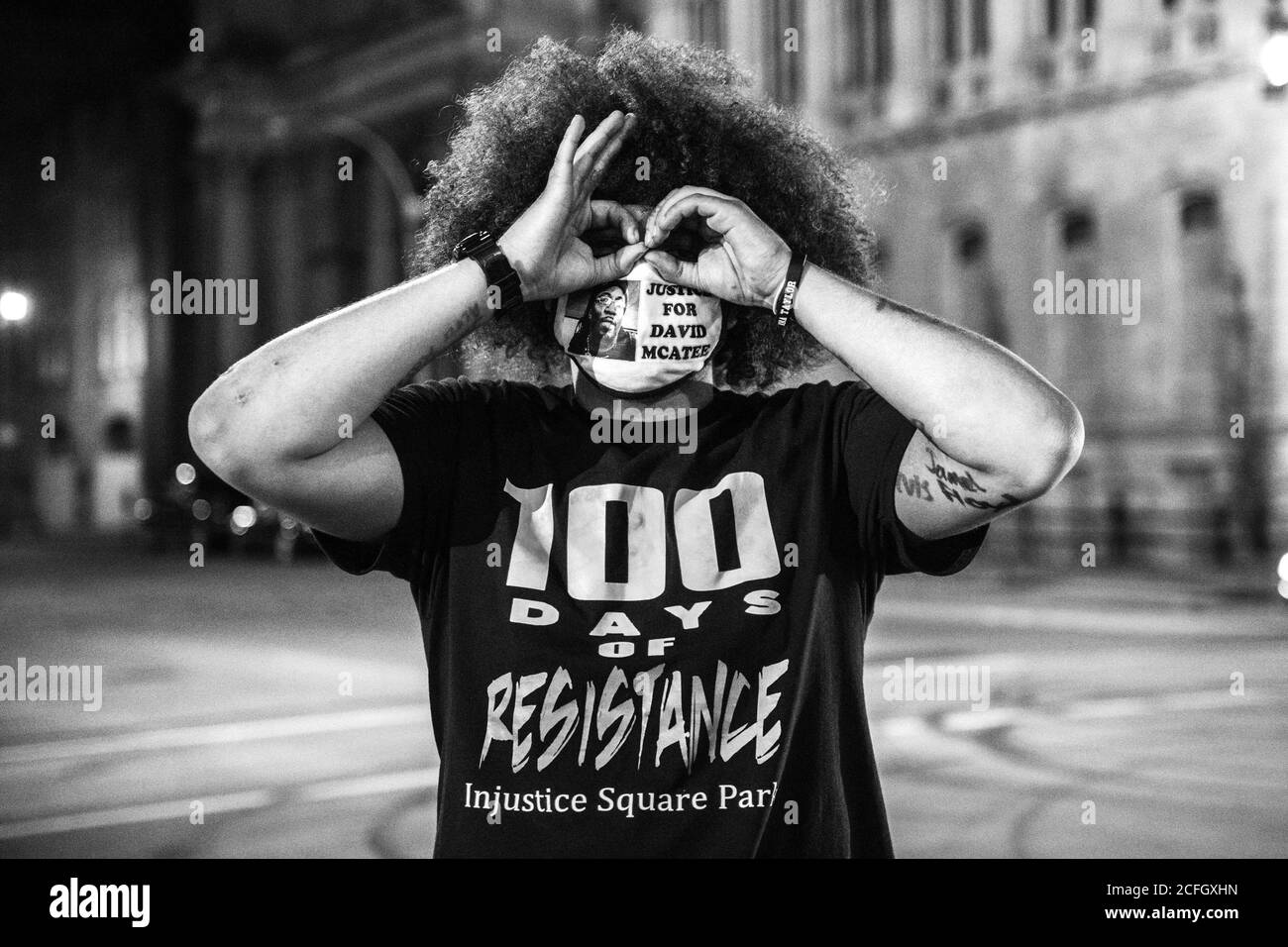 Louisville, Kentucky, États-Unis. 4 septembre 2020. Les manifestants manifestent près du parc Jefferson Square le 4 septembre 2020, la veille du Kentucky Derby à Louisville, Kentucky. ( Credit: Chris Tuite/image Space/Media Punch)/Alamy Live News Banque D'Images