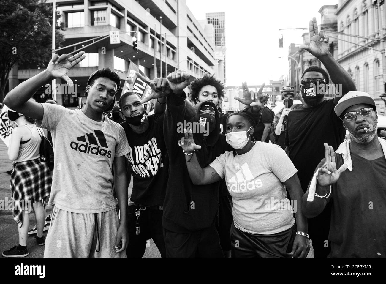 Louisville, Kentucky, États-Unis. 4 septembre 2020. Les manifestants manifestent près du parc Jefferson Square le 4 septembre 2020, la veille du Kentucky Derby à Louisville, Kentucky. ( Credit: Chris Tuite/image Space/Media Punch)/Alamy Live News Banque D'Images